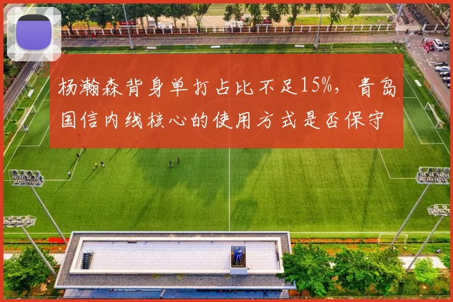 杨瀚森背身单打占比不足15%，青岛国信内线核心的使用方式是否保守？